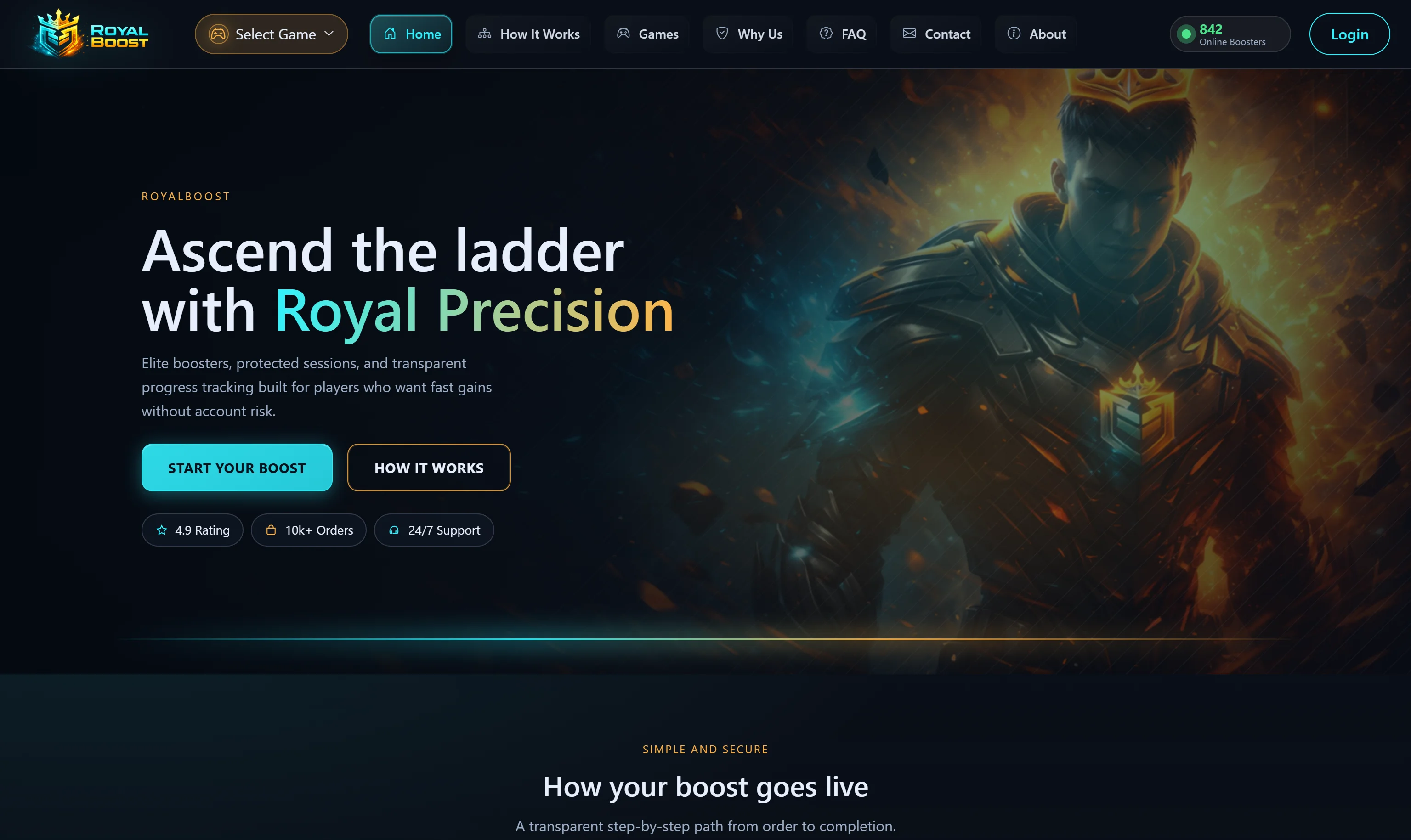 Royal Boost؛ توسعه پلتفرم اختصاصی خدمات و قیمت‌گذاری گیمینگ